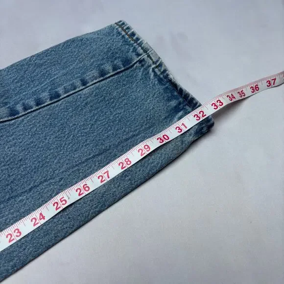 Vintage 80s Levi's 501 Distressed Straight Leg Jeans 33x32.5 Made in USA